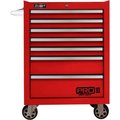Homak Manufacturing Homak Pro II Series 27"W X 24-1/2"D X 39"H 7 Drawer Red Roller Tool Cabinet RD04027702